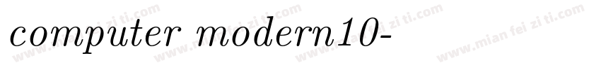 computer modern10字体转换